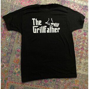 The "Grillfather" black t-shirt size large